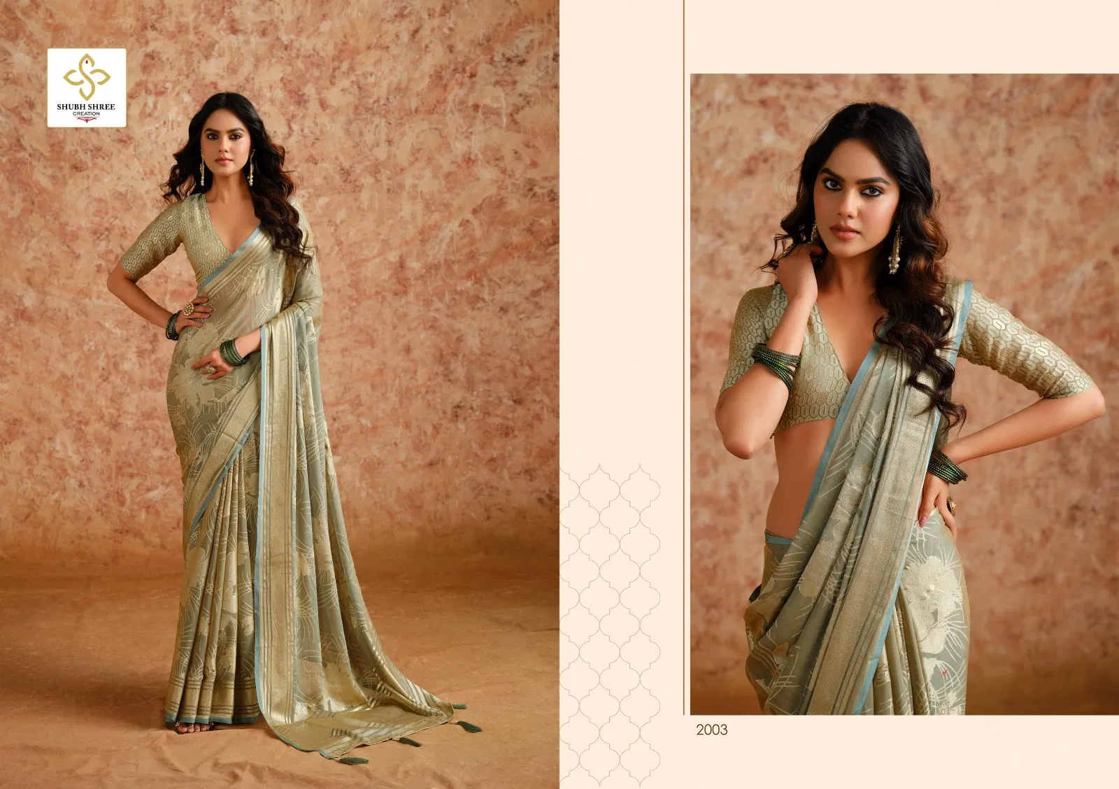 Siara Vol 2 By Shubh Shree Moss Brasso Wholesale Saree Wholesale Shop In Surat